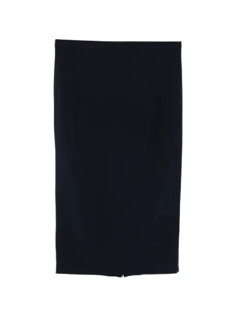 Marina Rinaldi zipped slit pencil skirt Black MRNOSAKA2617101011600005