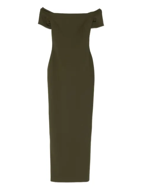 Solace London Nile maxi dress Green OS46026