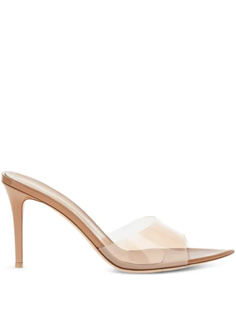 Gianvito Rossi 85mm Elle 85 pointed-toe pumps Brown G1105085RICGSV