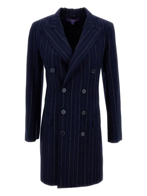 Ralph Lauren Collection Camden pinstripe double-breasted mini dress Blue 290P09865001ICONNAVYMULTI
