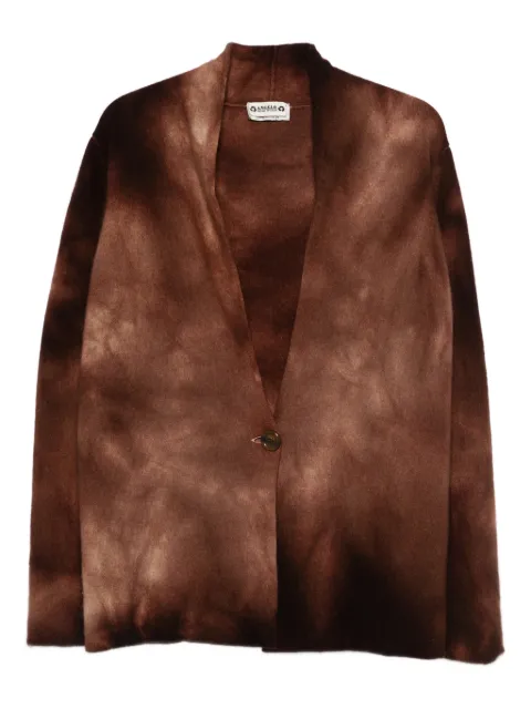 A.N.G.E.L.O. Vintage Upcycling button cashmere cardigan Brown AU280VE
