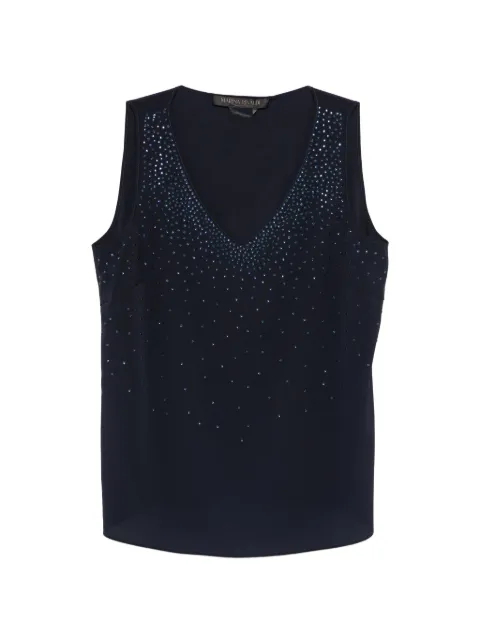 Marina Rinaldi Mrpascia v-neck embellished top Blue 2617861016