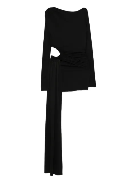 AXEL 113 Tyla cut-out draped mini dress Black TYLAWITHSLEEVESDRESS