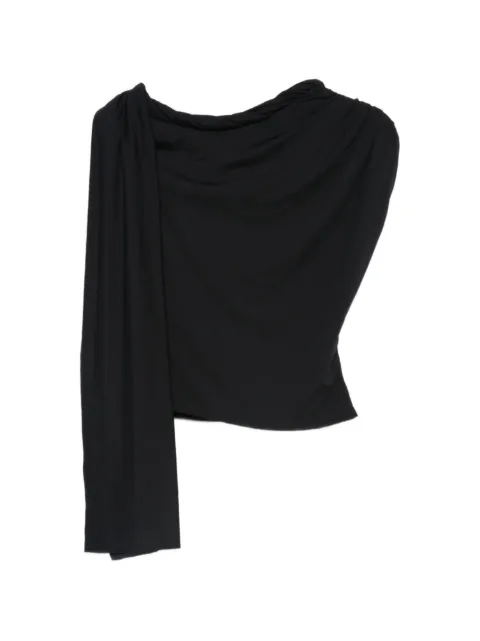 AXEL 113 Tiana twisted one-shoulder top Black TIANATWISTEDTOP