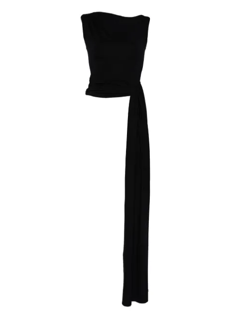 AXEL 113 Tina draped tie top Black TINADRAPEDTOP