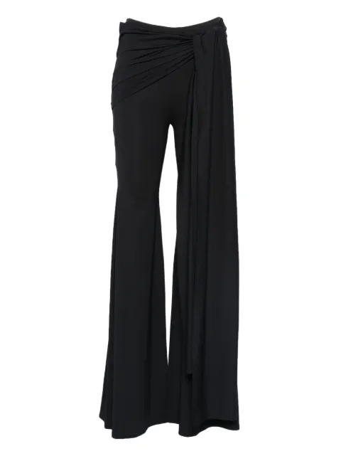 AXEL 113 Tina drap flar trousers Black TINADRAPEDFLAREDPANTS