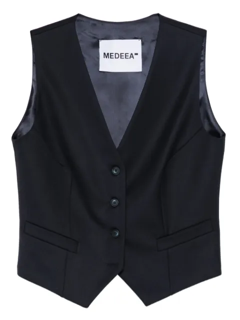 MEDEEA button-front waistcoat Blue NVVW