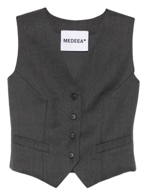 MEDEEA button-front waistcoat Grey GVWW