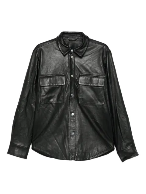 MEDEEA pocket leather jacket Black LSSM