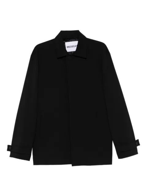 MEDEEA straight button short coat Black SSCM