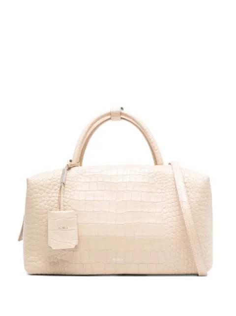 Max Mara Mxaholdall crocodile-effect tote bag Neutrals 2614511051600