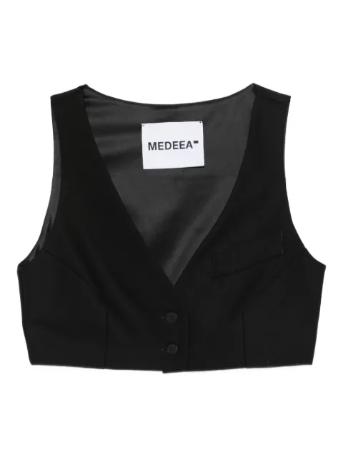 MEDEEA button pocket vest Black SBVW