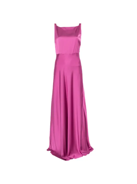 LIU JO long satin dress Pink CA6173T522AP9632