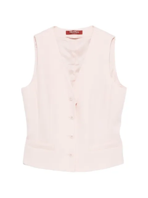 Max Mara Mstmadia button V-neck jacket Pink 2616151011600