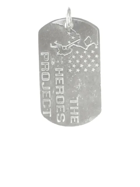 Chrome Hearts Heroes Project dog tag Silver CHRM0447