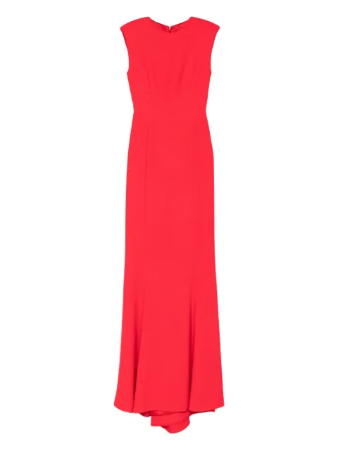 SILK LOVE & LACE Paloma sleeveless maxi dress Red 18R11