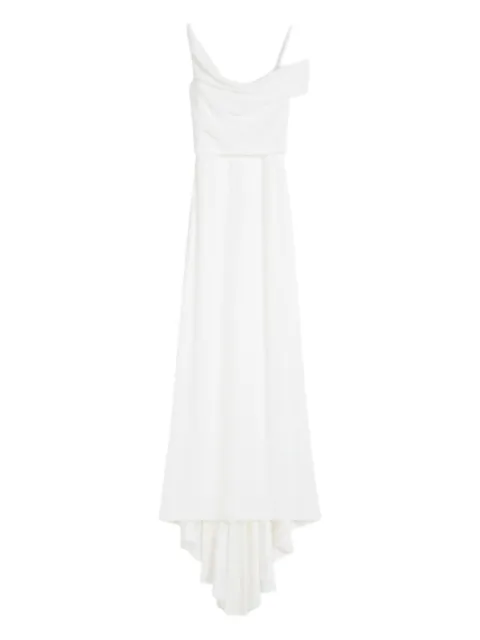 Max Mara Ghiglia draped maxi dress White 2521226046600