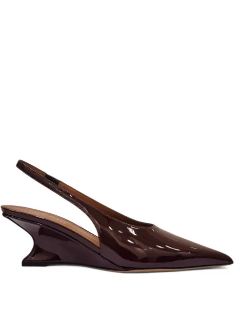 Paris Texas 50mm Nina slingback pointed pumps Brown PX1704