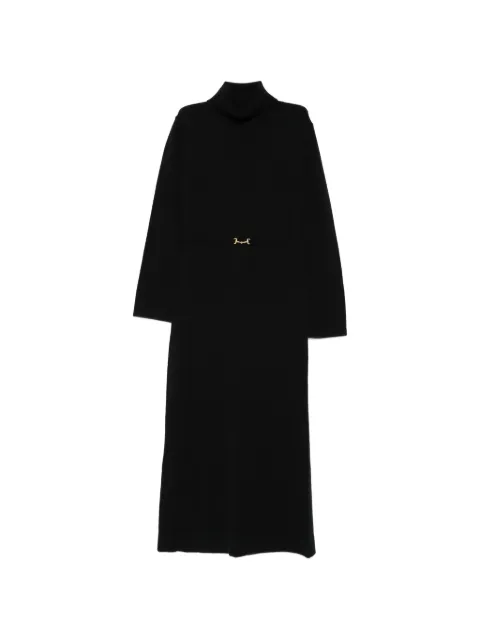 Rixo Elliettebit detail roll-neck maxi dress Black 0100577142506001