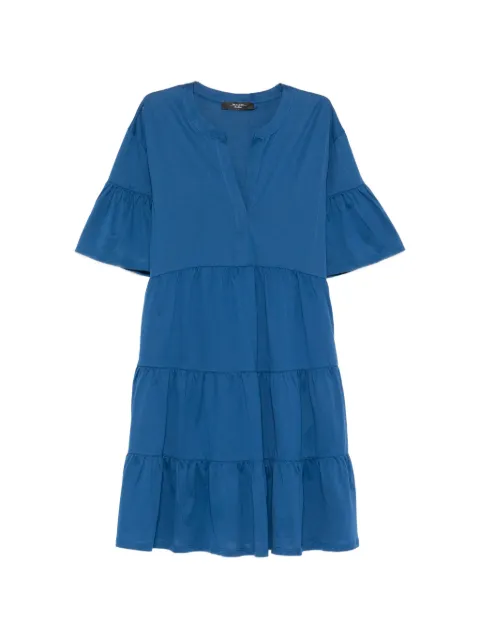 Weekend Max Mara Wkdsaggina V-neck mini dress Blue 2615621042600