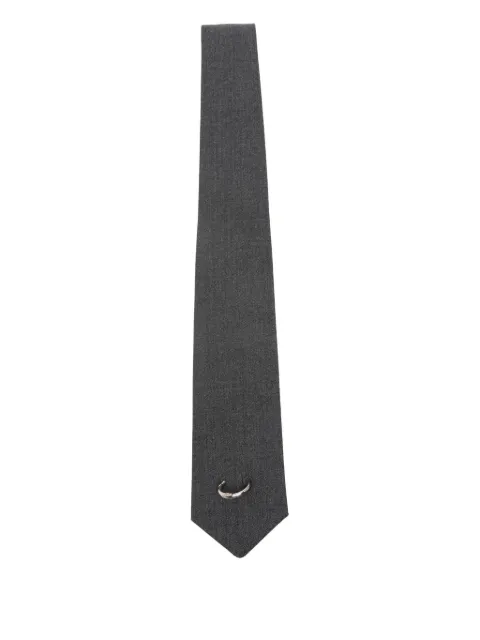 MEDEEA ring-detail tie Grey LGWM
