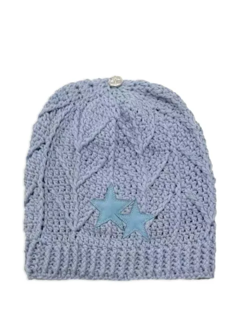 Chrome Hearts star-patch beanie Blue CHRM0448