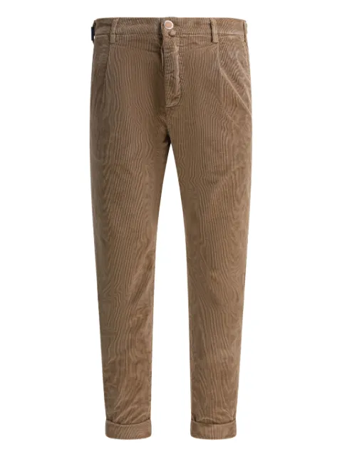 Jacob Cohën Corduroy Pleated Trousers Brown P0003001S3653TR