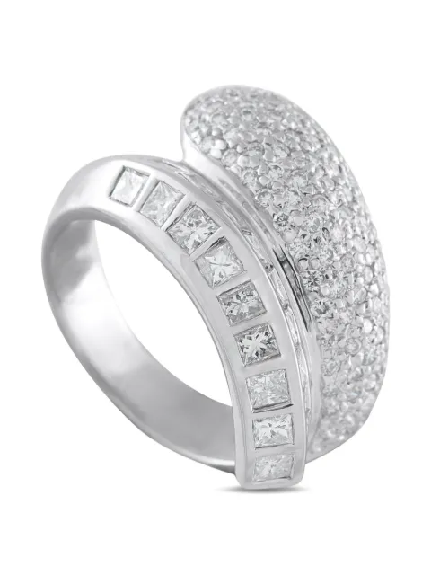 LB Exclusive 18K white gold diamond ring Silver MF12103125