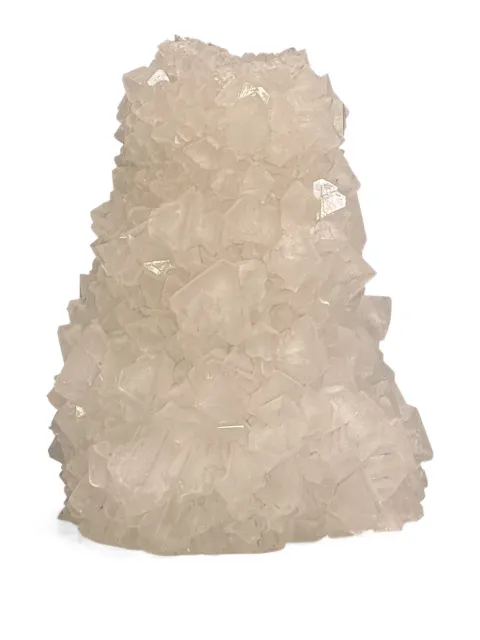 Mineral Series small crystal vase (22cm x 12cm) White S011