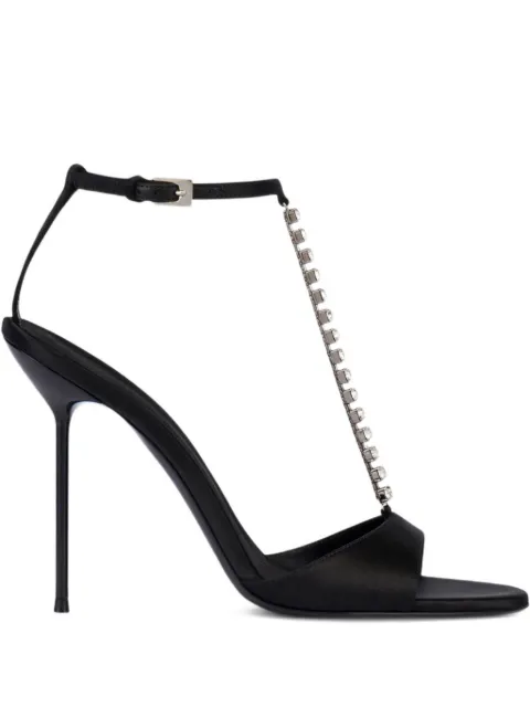 Paris Texas 105mm Lidia chain heel sandals Black PX1766