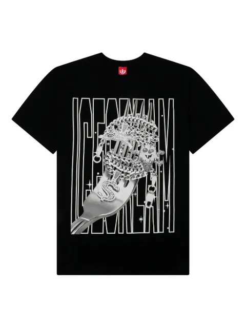 ICECREAM Pasta graphic-print T-shirt Black 4518210001