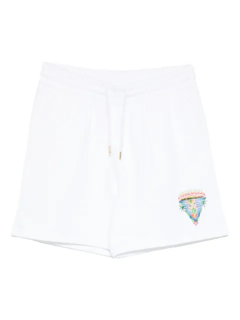 Casablanca Innocence Triangle shorts White MSP26JTR00308