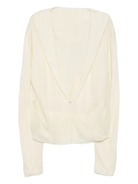 Ma+ long-sleeved hoodie White U23JSSJLL