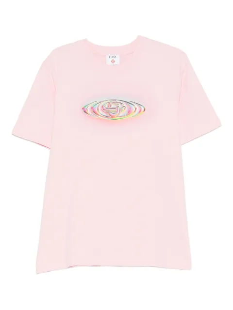 Casablanca graphic-print T-shirt Pink MSP26JTS001