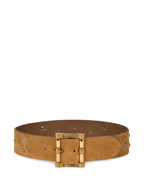 ETRO studded suede belt Neutrals WP3B0072AE312