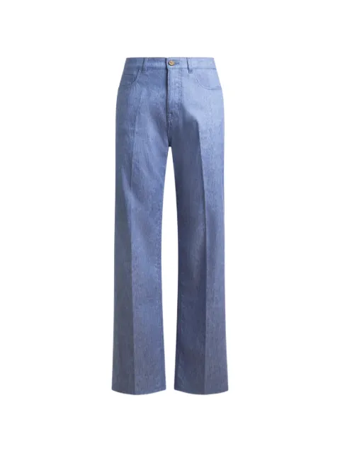 ETRO pressed-crease straight-leg jeans Blue MRNB002799TUCI6