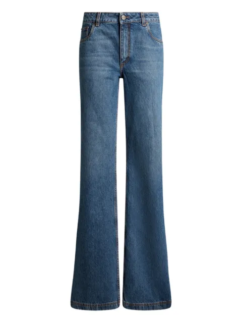 ETRO embroidered-Pegaso jeans Blue WRNB0029AD341