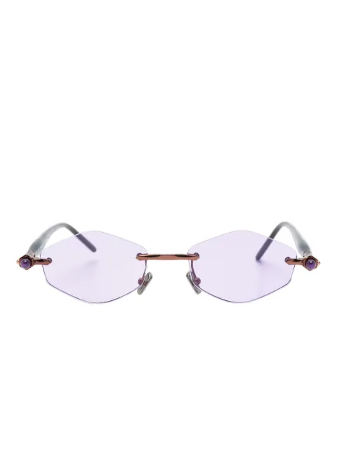 Kuboraum geometric-frame sunglasses Black MASKEP60