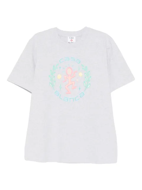 Casablanca graphic-print cotton T-shirt Grey MSP26JTS001