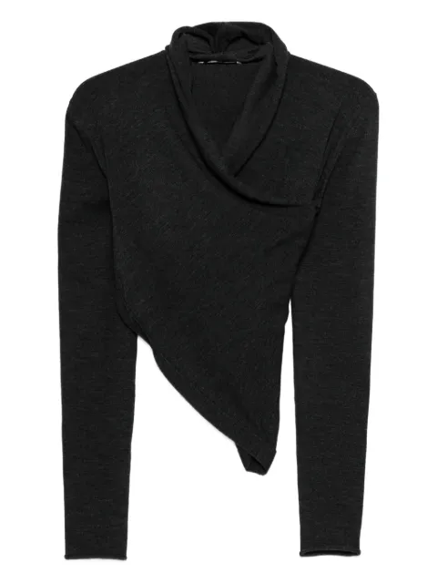 Alberta Ferretti draped top Grey 091766060516
