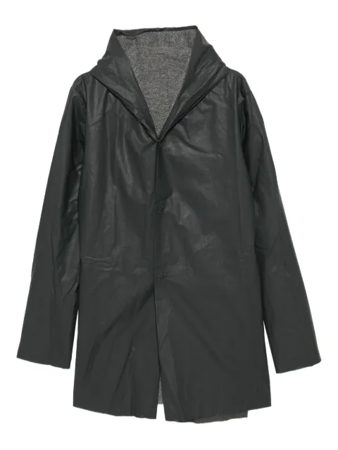 Ma+ hooded tight coat Black C152JWP