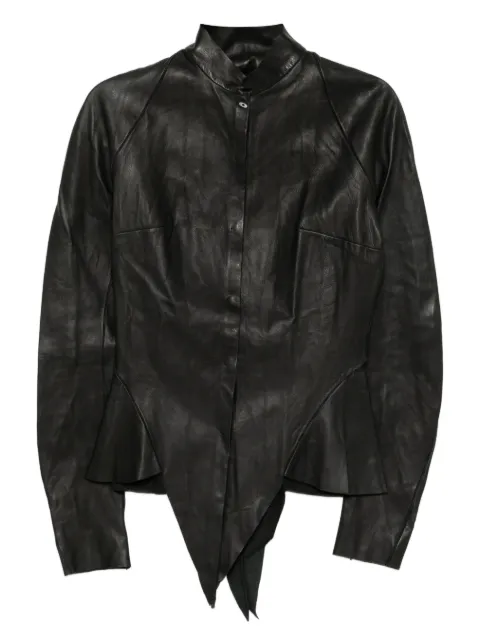 Ma+ leather shirt Black HW142ACI