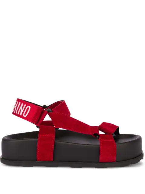 Moschino suede sandals Red MA16254I1OME0