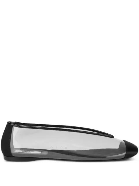 Moschino sheer ballet flats Black MA11030C1OM61