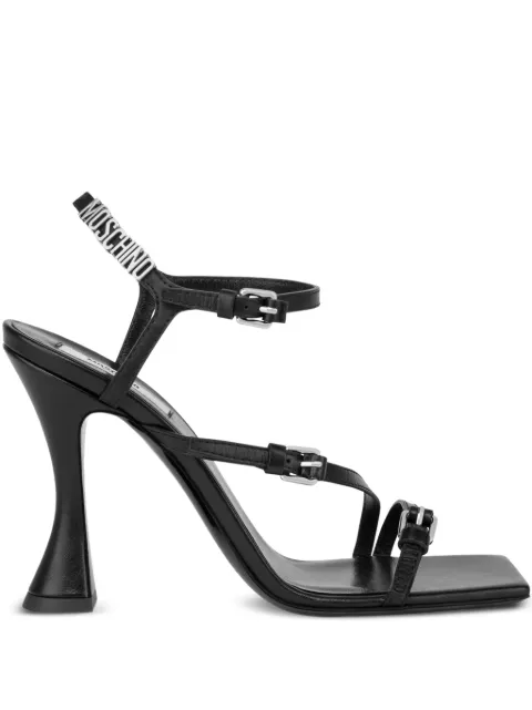 Moschino logo-lettering sandals Black MA1612AC1OMF0