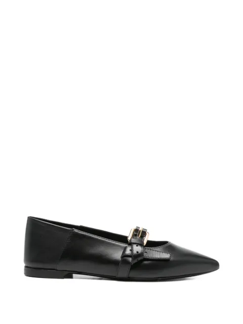 Moschino buckle strap ballet flats Black MA11130C1OMF0