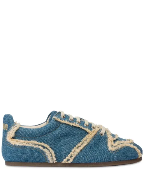 Moschino frayed sneakers Blue MA15301G1OMX0