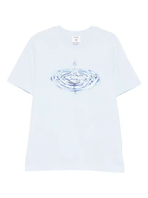 Casablanca Drip T-shirt Blue MSP26JTS00105