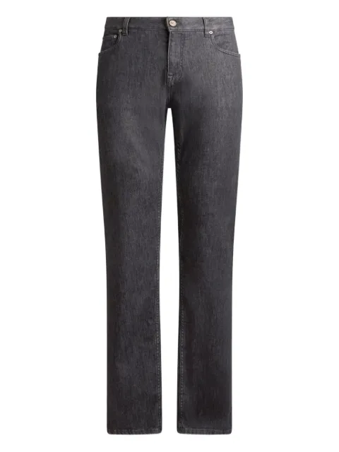 ETRO Pegaso-appliqué jeans Grey MRNB0004AD326