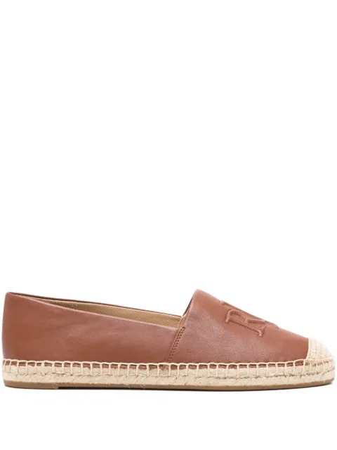 Lauren Ralph Lauren Cameryn embossed-logo espadrilles Brown 802P04415003